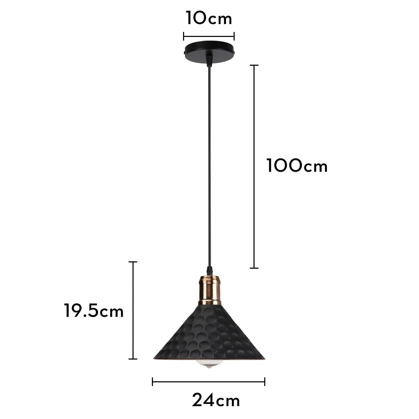 Black Wood Industrial Pendant Light - Decorbites