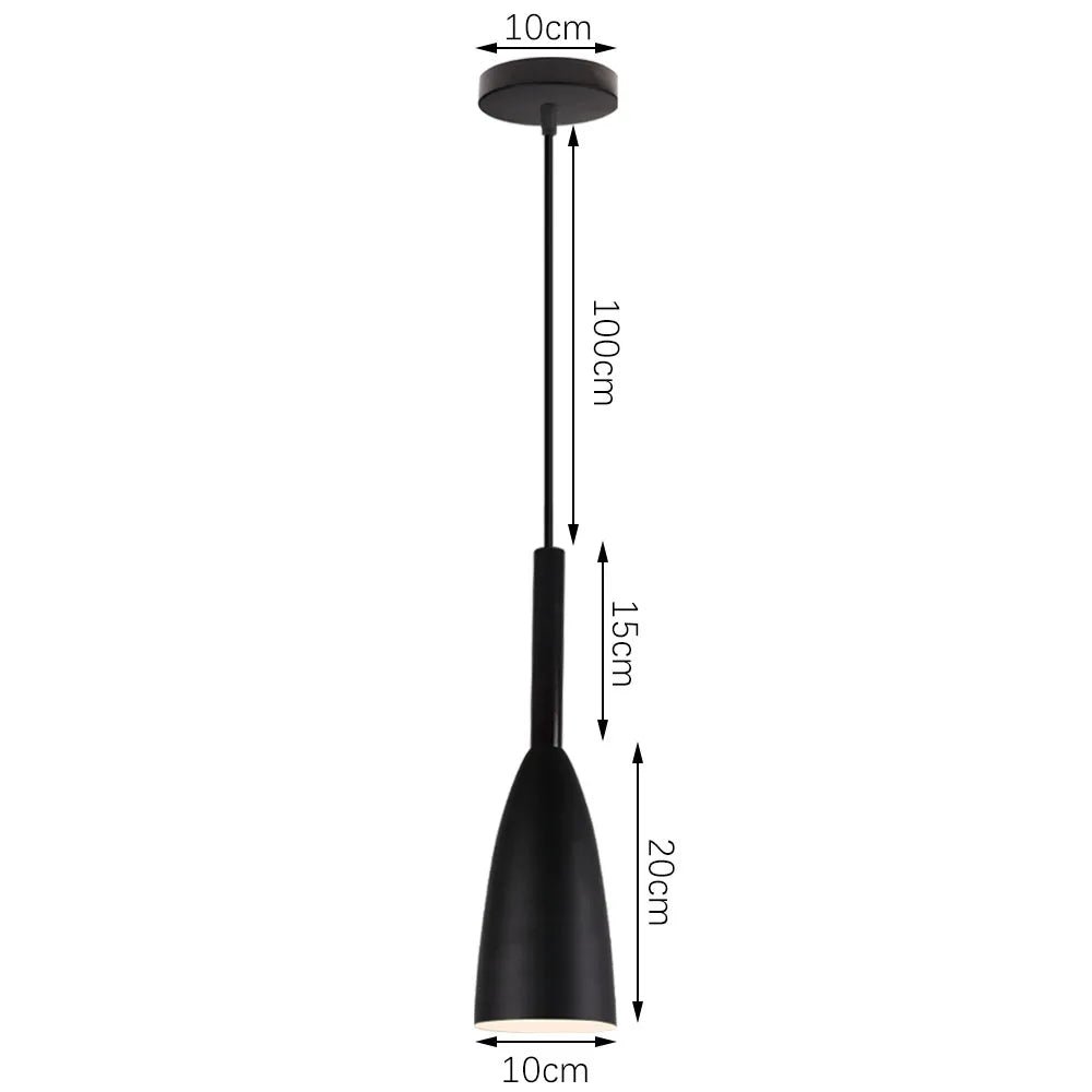 Black Wood Industrial Pendant Light - Decorbites
