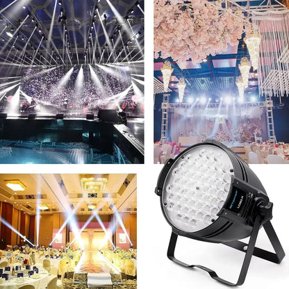 Black circular led wall washing strobe light with 48 bright white leds for stage show washing strobe lights