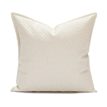 Cream-colored cream textured weave cushion cover 45x45cm for living room decorbites brown beige collection