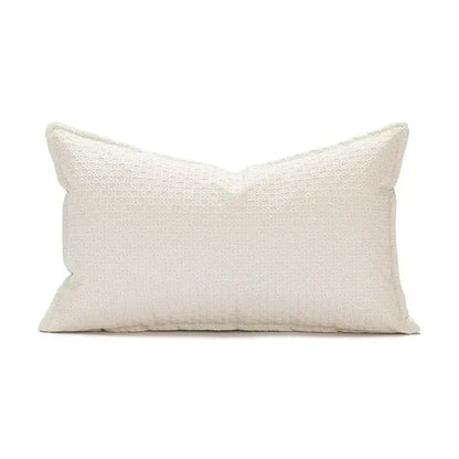 Cream-colored rectangular cushion cover 45x45cm with subtle textured weave for decorbites brown beige living room decor