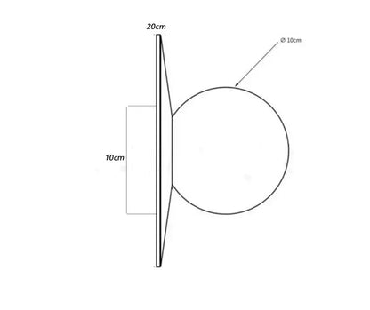 Minimalist brushed brass circular wall lamp with a frosted glass diffuser for bedroom decorbites circular wall lighting