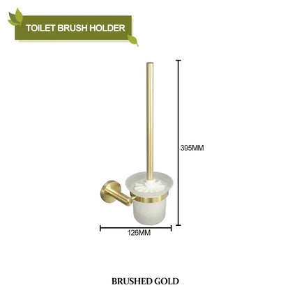 Brushed gold toilet brush holder with frosted glass base and matching handle from decorbites brushed gold bathroom pendant set