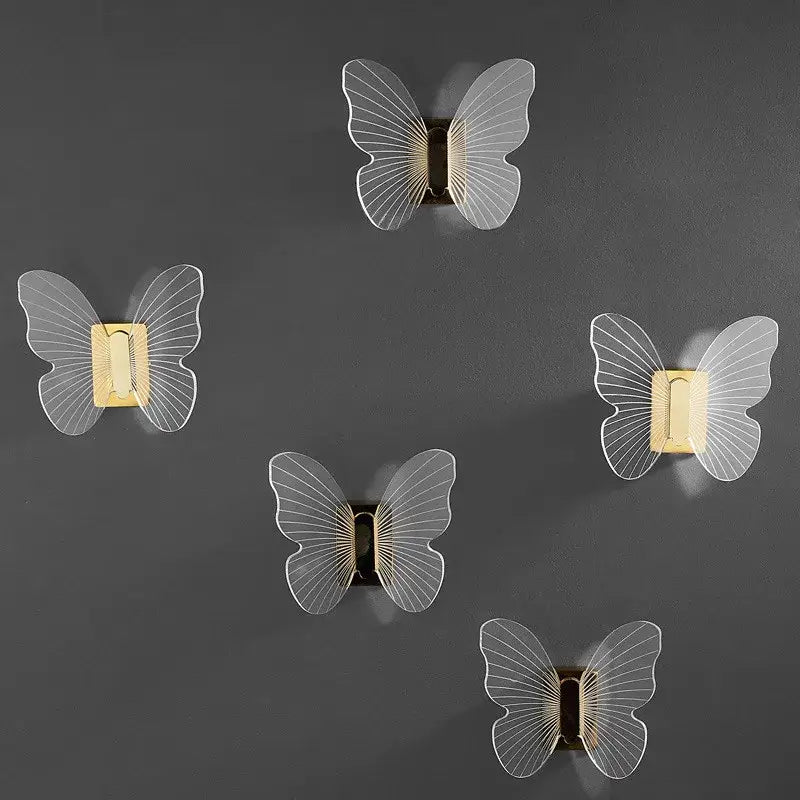 Clear butterfly acrylic towel hook with gold-toned metal base for bathroom wall mount decorbites butterfly acrylic design