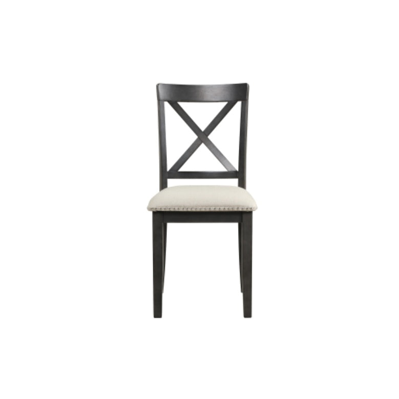 Gray Solid Wood Dining Set