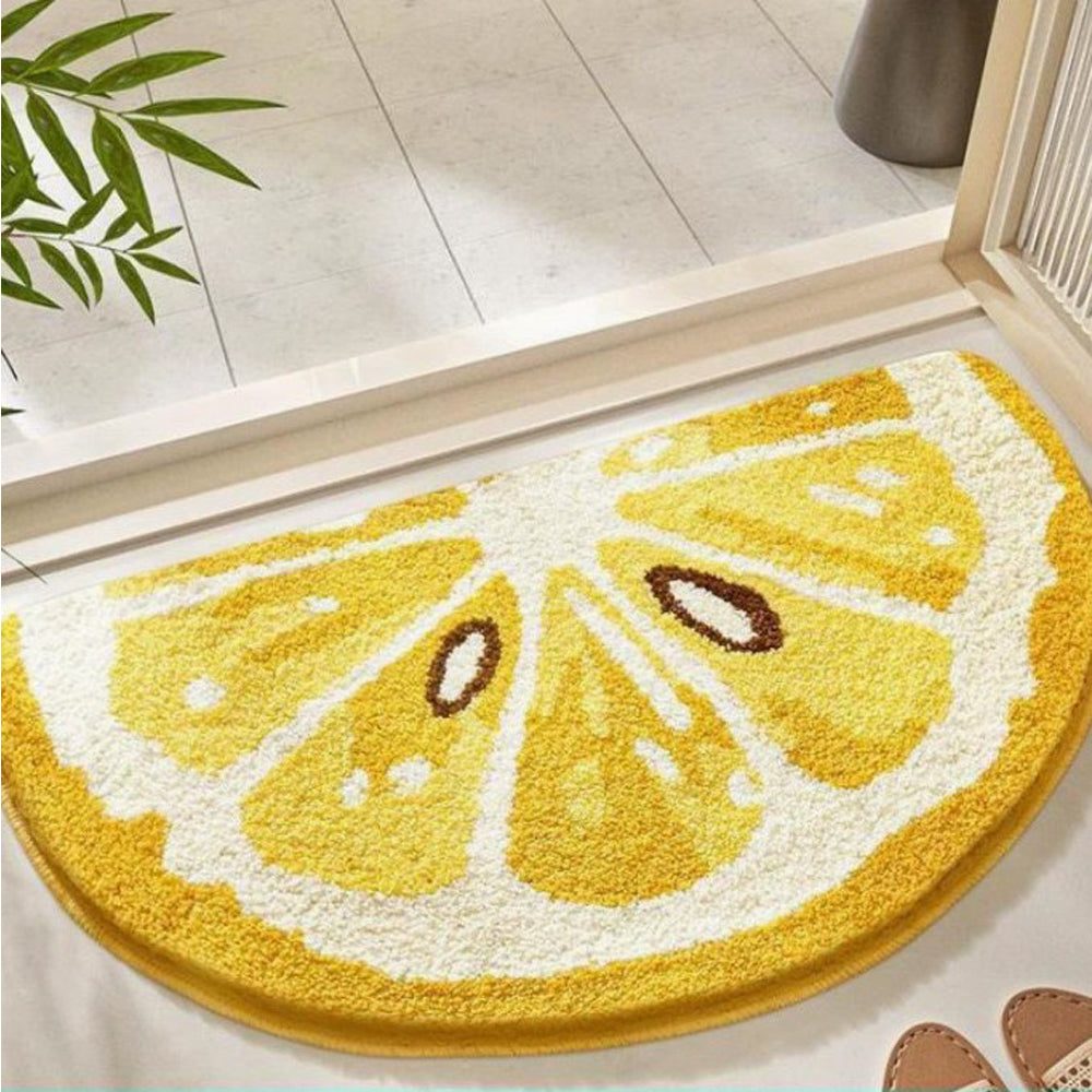 Lemon Bath Mat Set