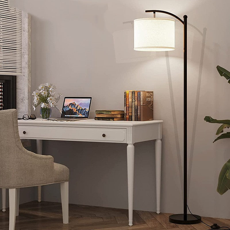 Black Fabric Floor Lamp