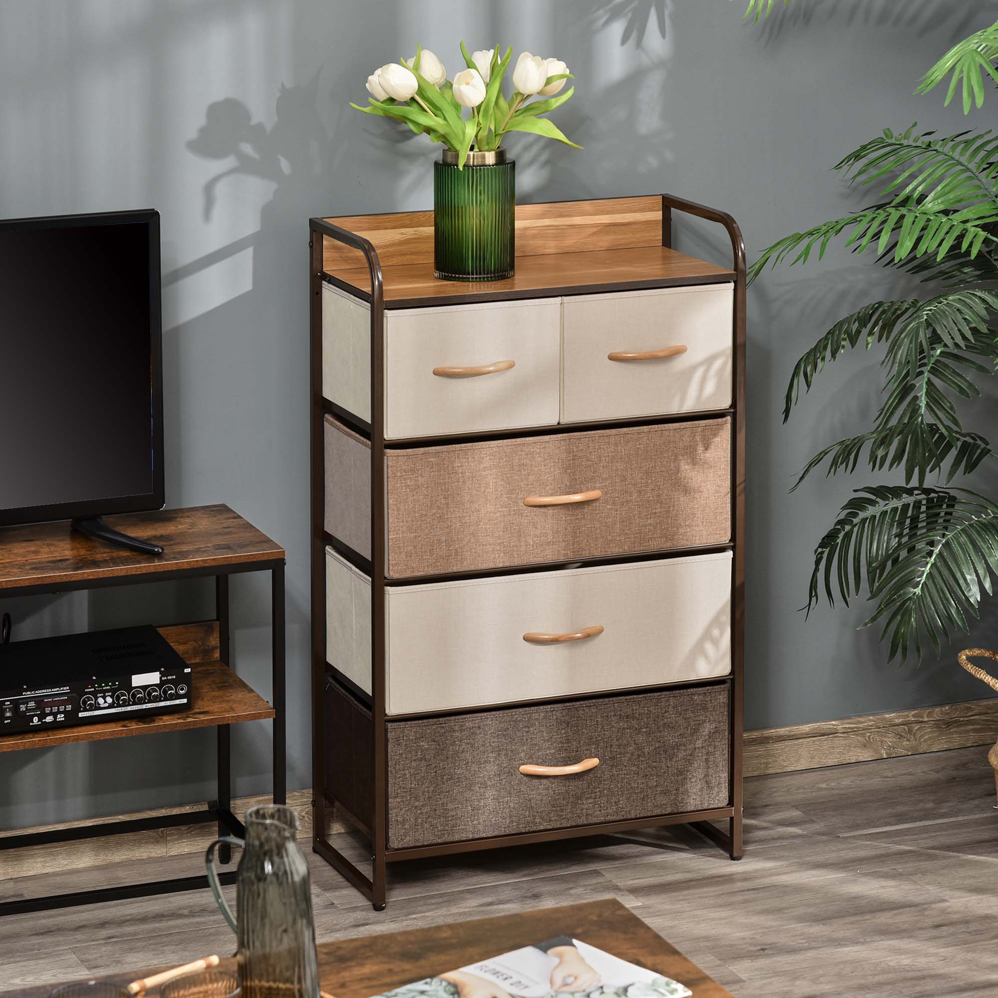 Modern 5-Drawer Storage Tower