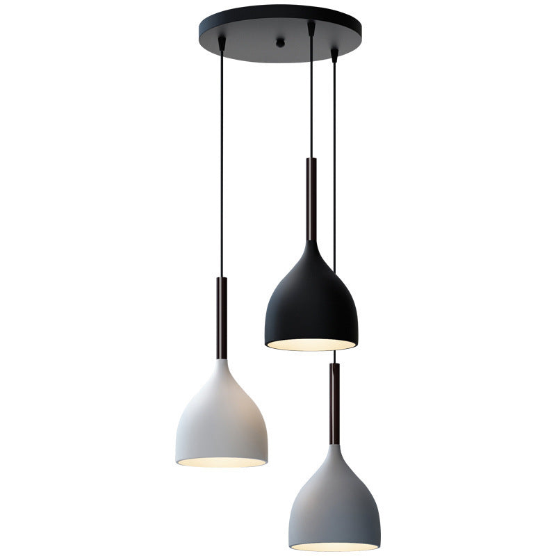 Nordic Restaurant Chandelier Three-head Modern Minimalist