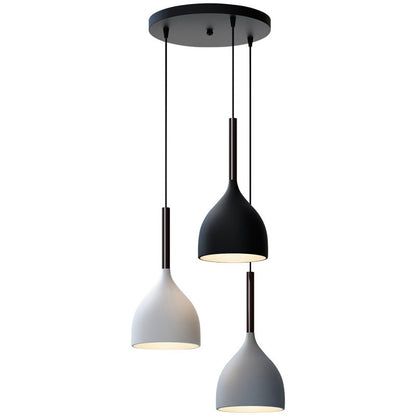 Nordic Restaurant Chandelier Three-head Modern Minimalist