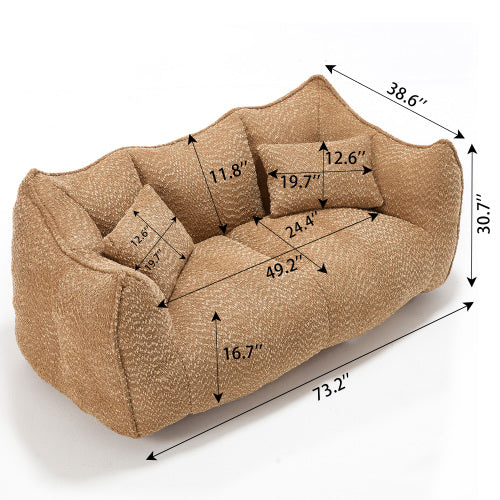 Boucle Bean Bag Chair