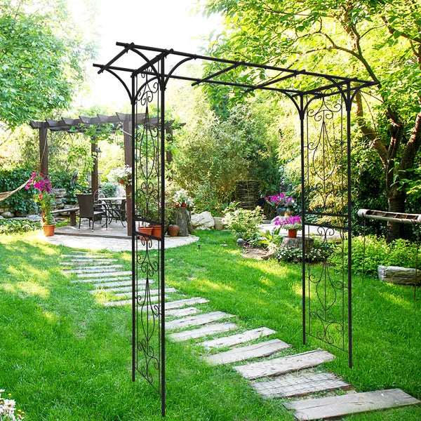 Black Outdoor Garden Arch