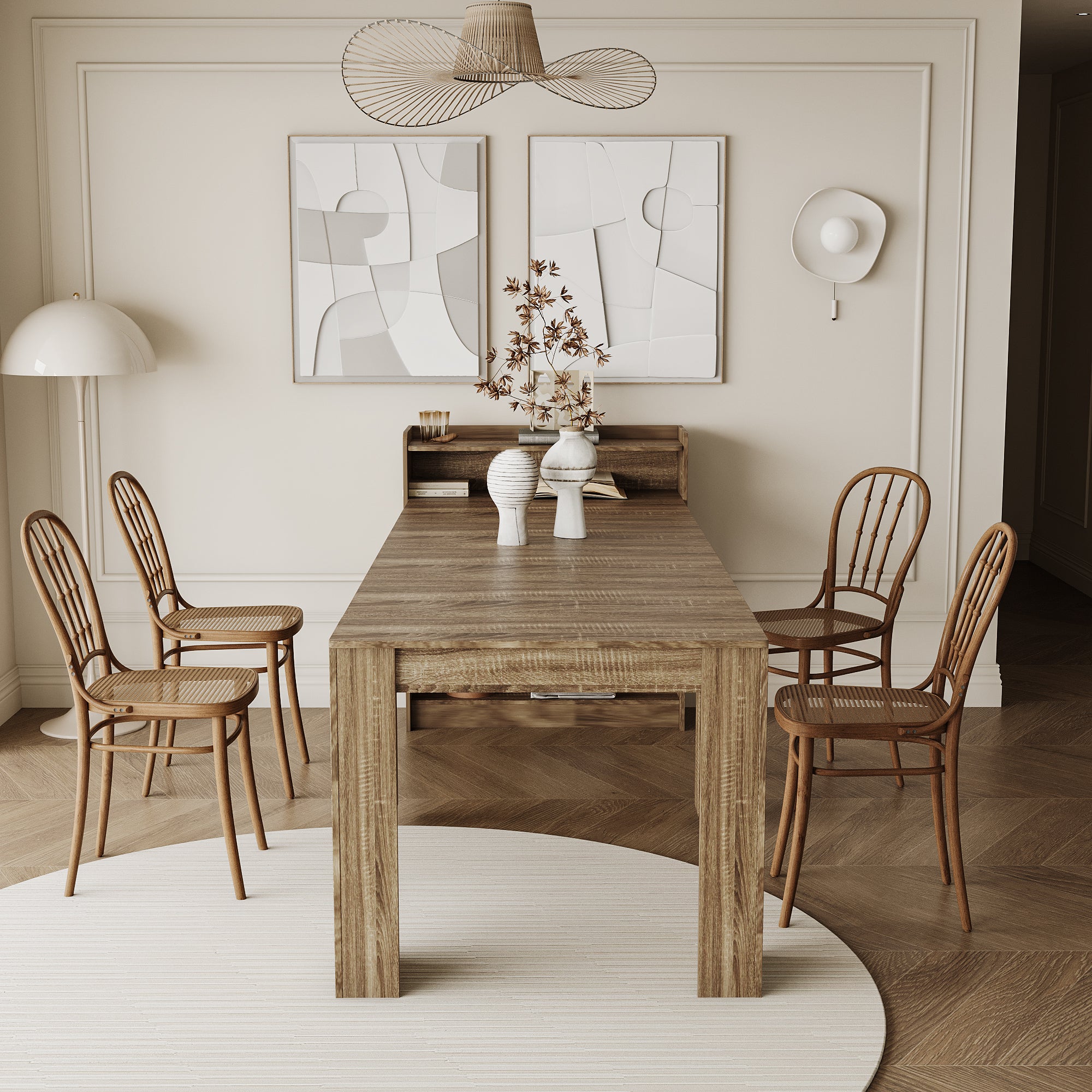 Barnwood Modern Extendable Table