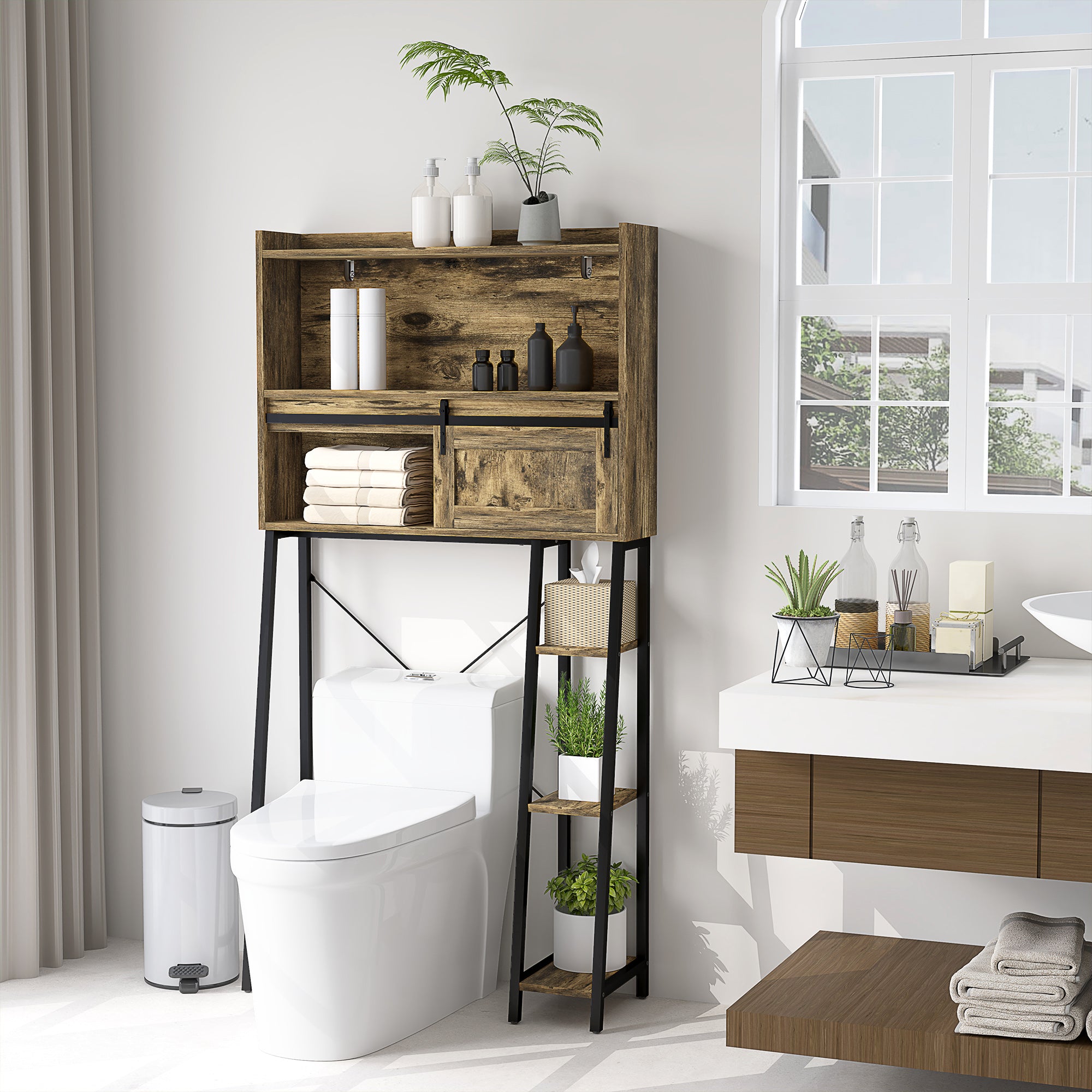 Rustic Steel Storage Cabinet