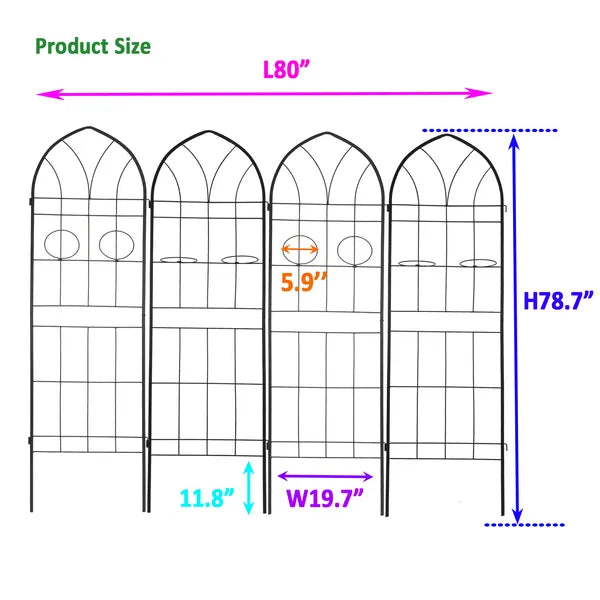 Tall Metal Garden Trellis