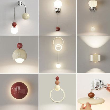 Cream Wind Bedside Wall Lamp Bedroom