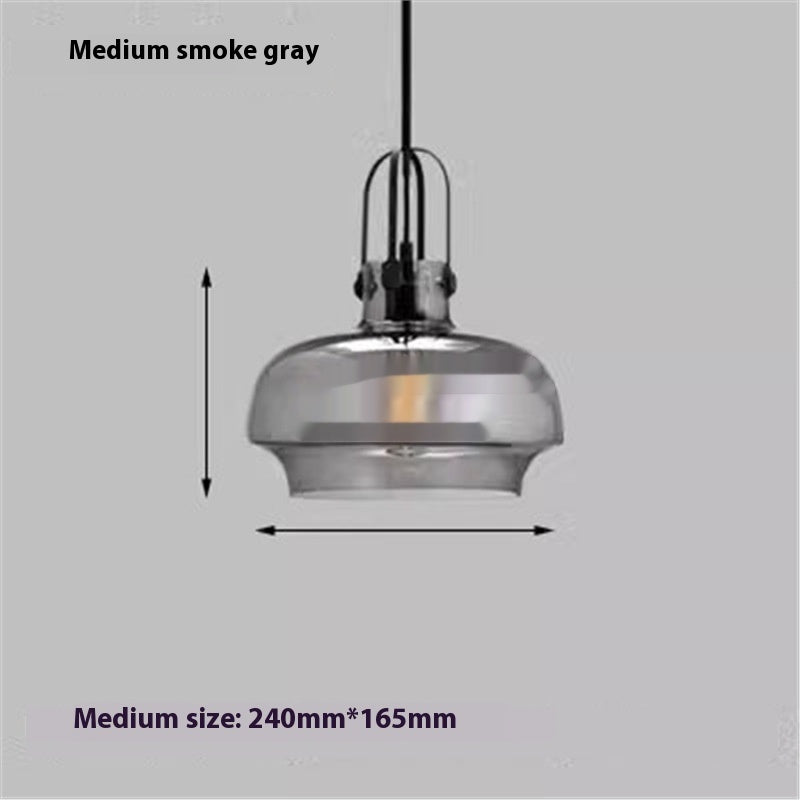 Amber Glass Bar Chandelier