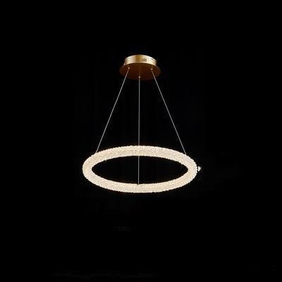 Crystal Ring Chandelier 100cm Tiered Design