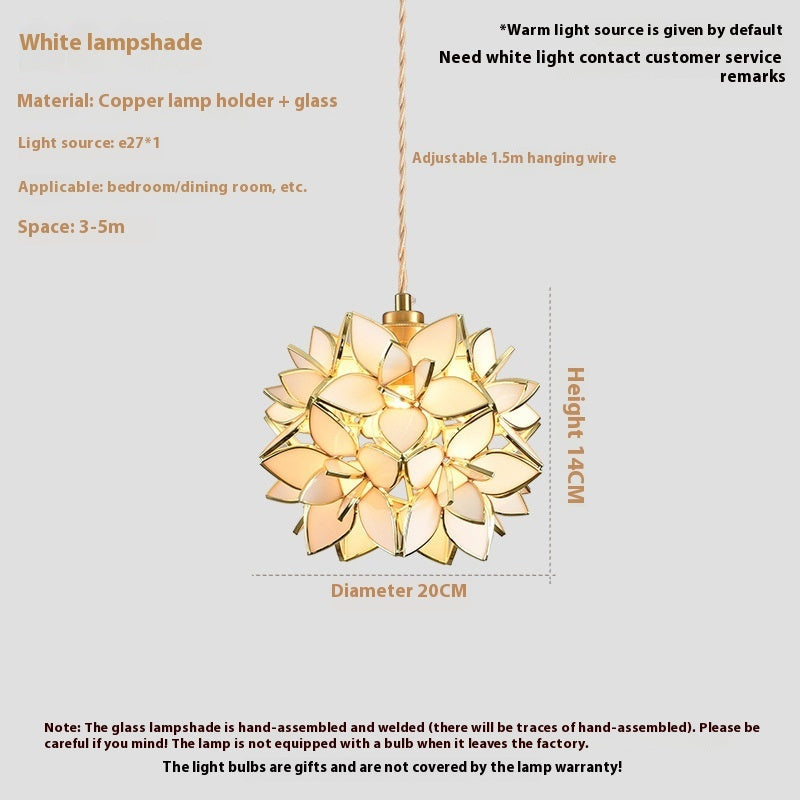 Stained Glass Chandelier Hanging Line Lamp