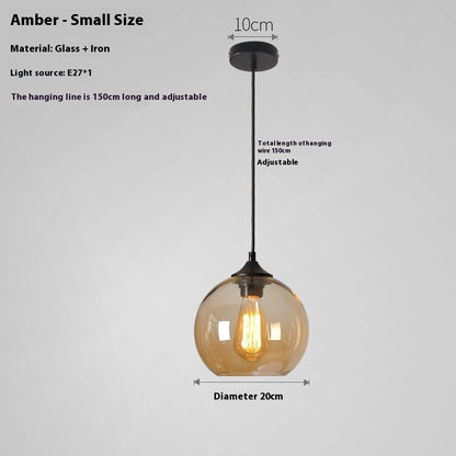 Creative Colored Glass Ball Chandelier