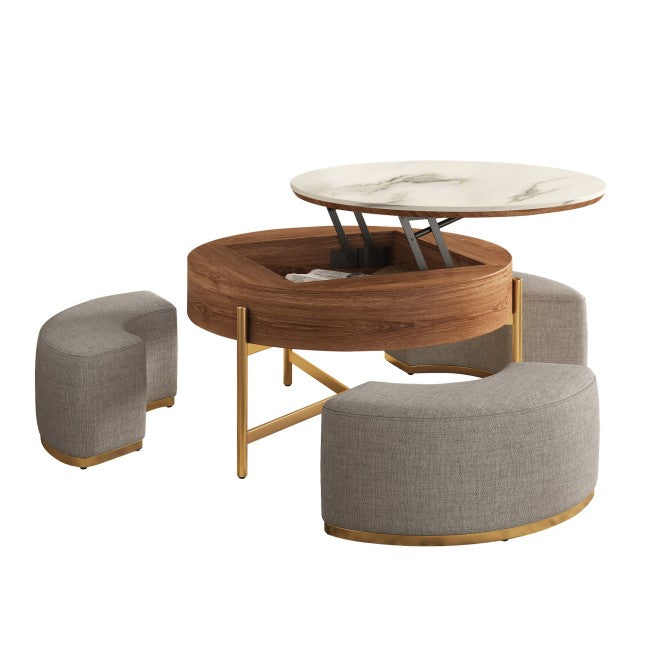 Black Extendable Nesting Table