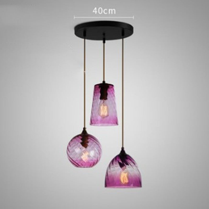 Glass Minimalist Bar Chandelier
