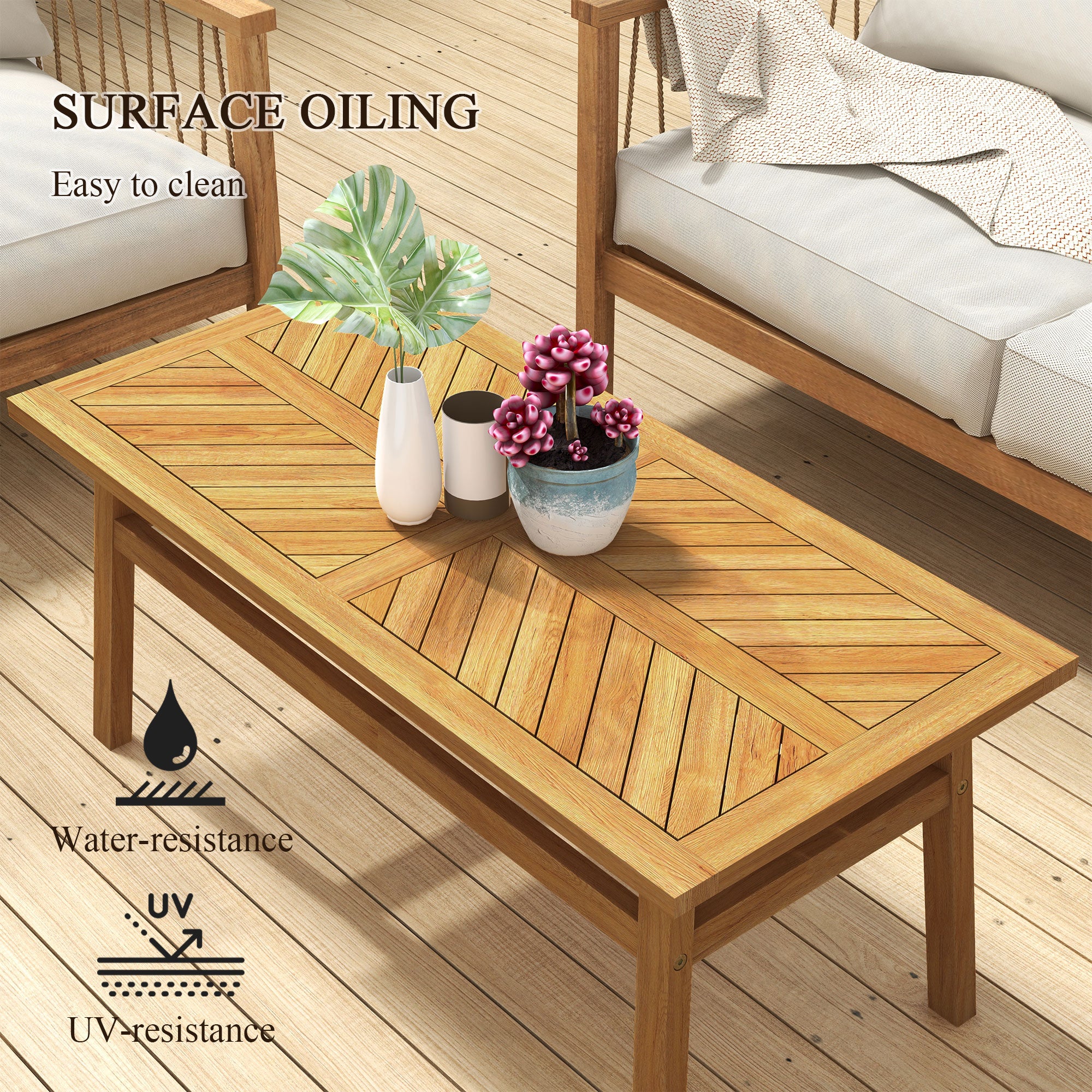 Acacia Outdoor Coffee Table