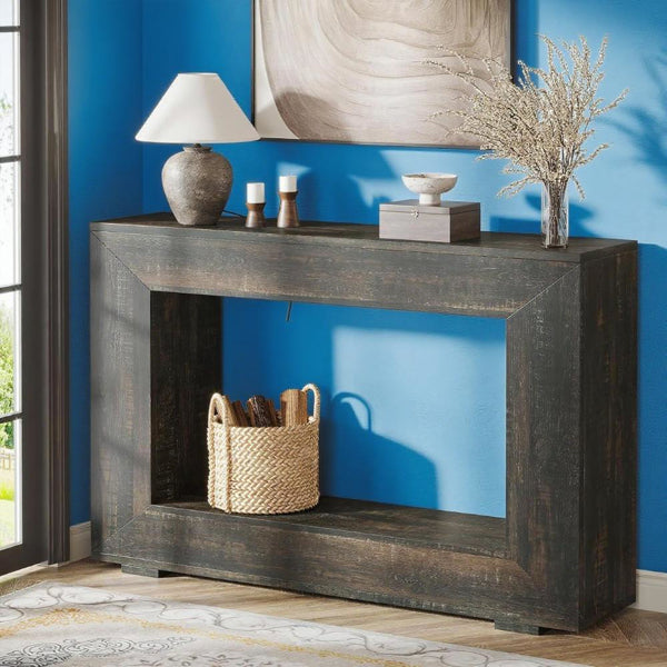 Farmhouse Wood Console Table