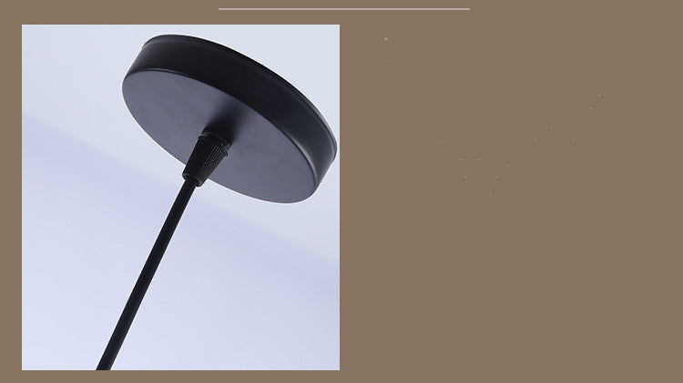 American Retro Backlog Restaurant Single Head Glass Chandelier