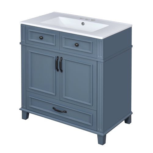 Blue Vanity Ceramic Sink