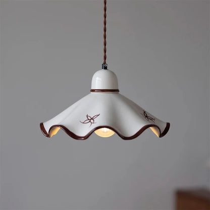 Single-head Brass Tea Room Restaurant Bar Chandelier Ceramic Bedside Lamp