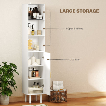 Tall Bathroom Cabinet with Doors