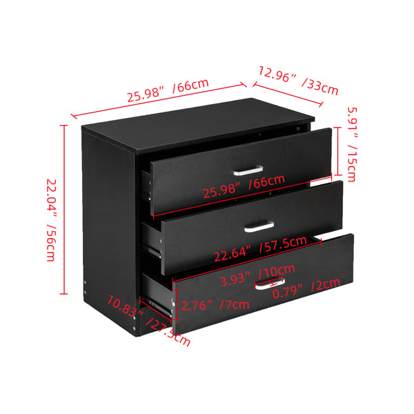 Black Modern Bedside Table