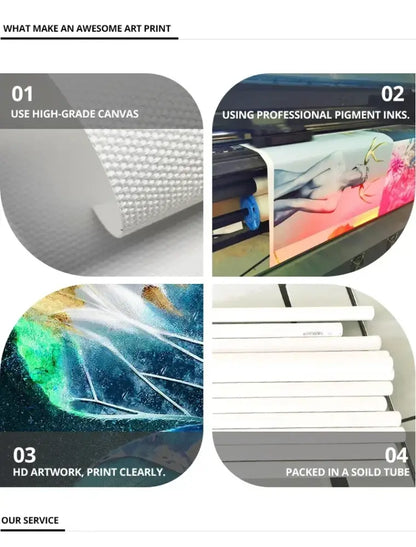 DecorBites™ abstract geometric 3-piece luxury wall art printed on high-grade canvas with vibrant pigment inks