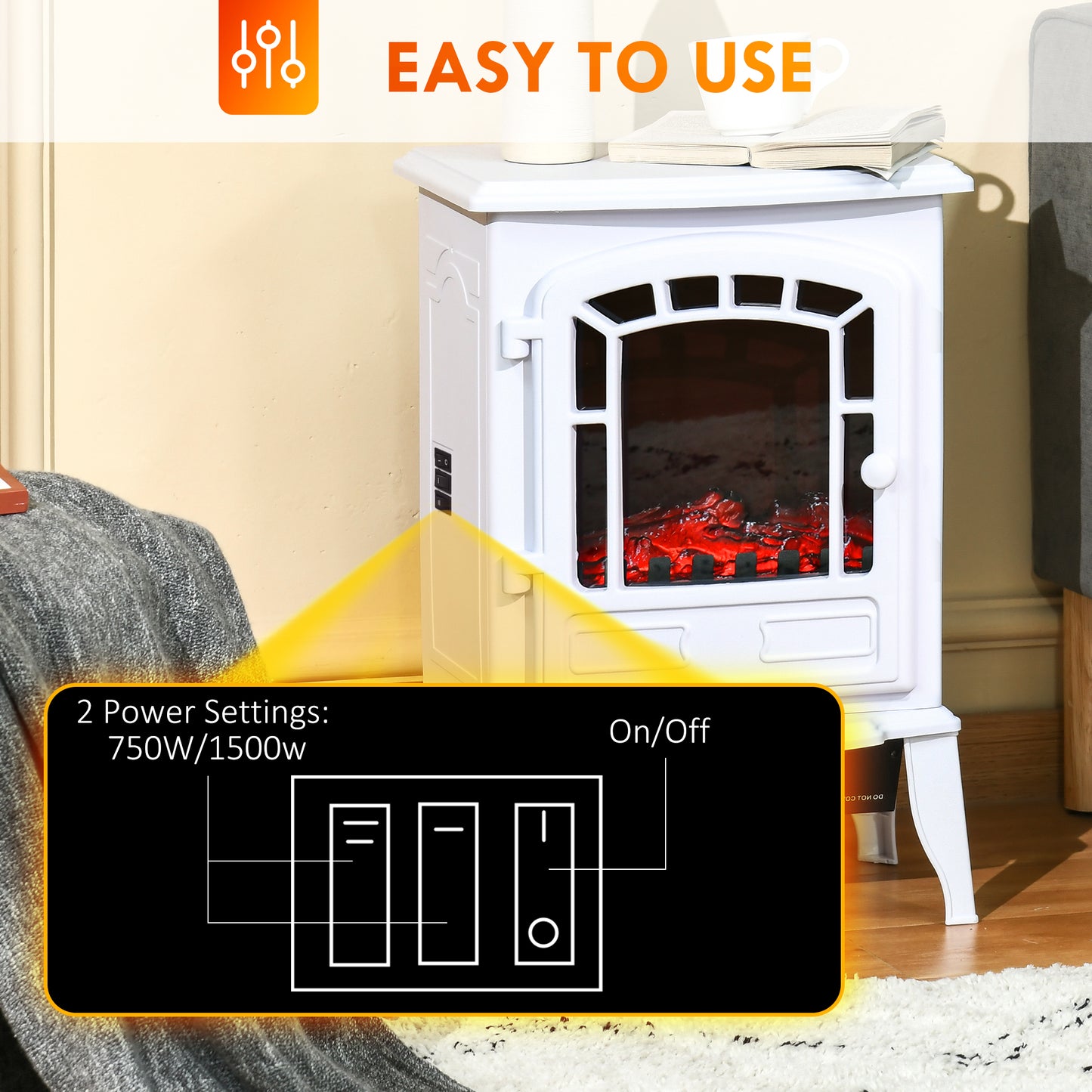 Electric Fireplace Heater
