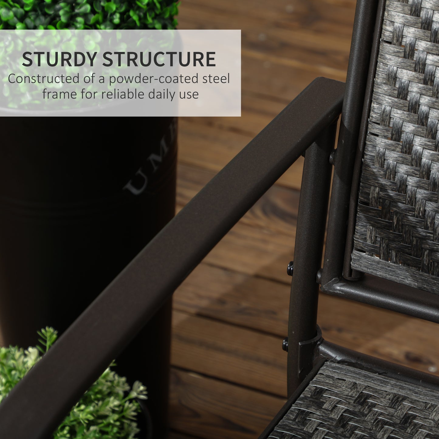 Set of 2 Outdoor Glider Chairs