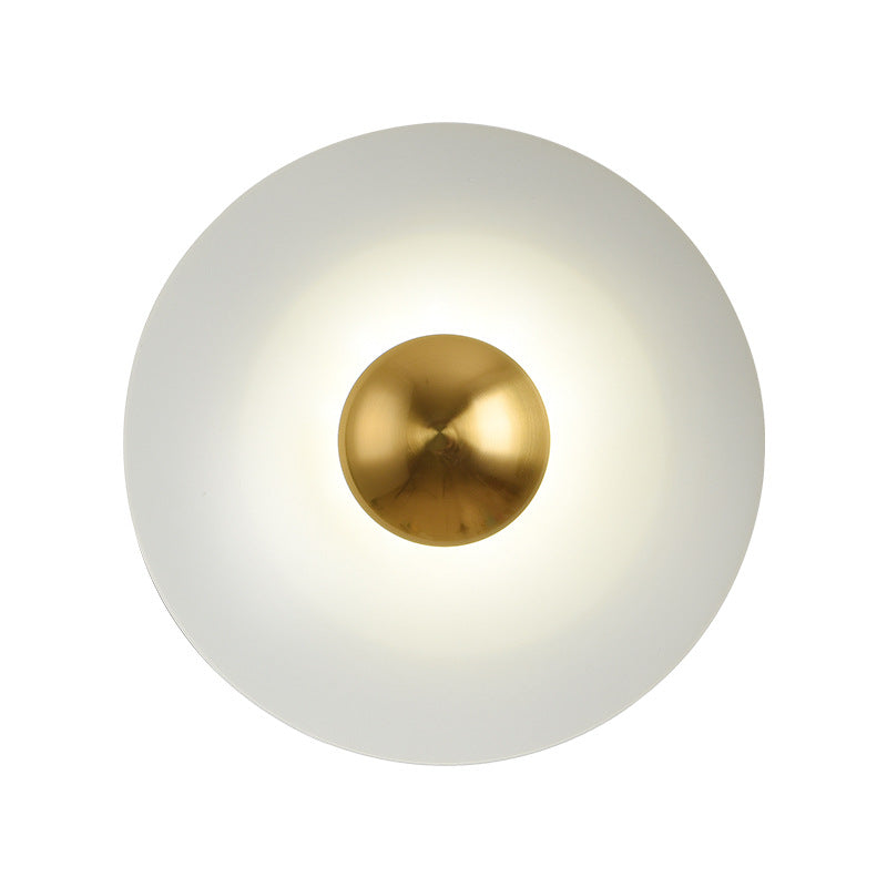 Bedroom Bedside Background Wall Round Led Wall Lamp