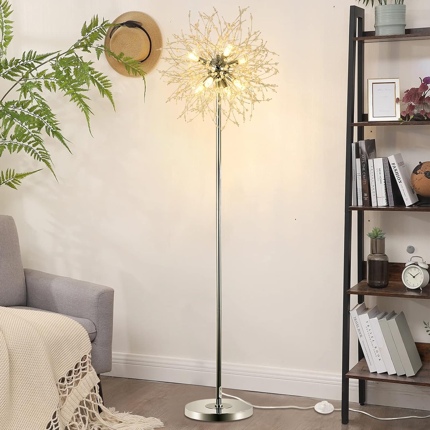 Modern Crystal Floor Lamp