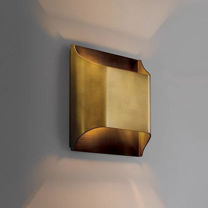 Modern Minimalist Background Wall Staircase Full Copper Wall Lamp