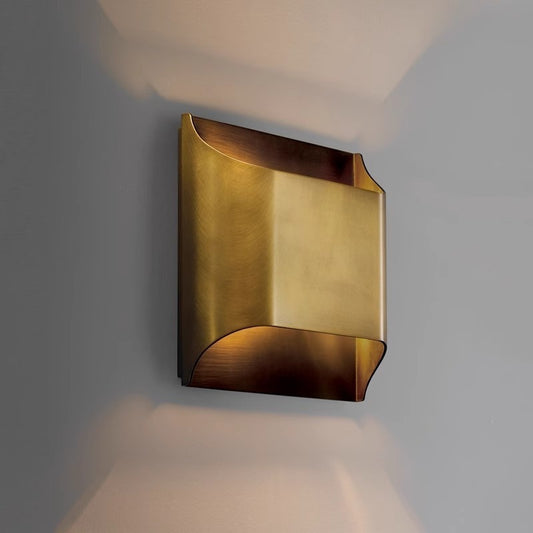 Modern Minimalist Background Wall Staircase Full Copper Wall Lamp