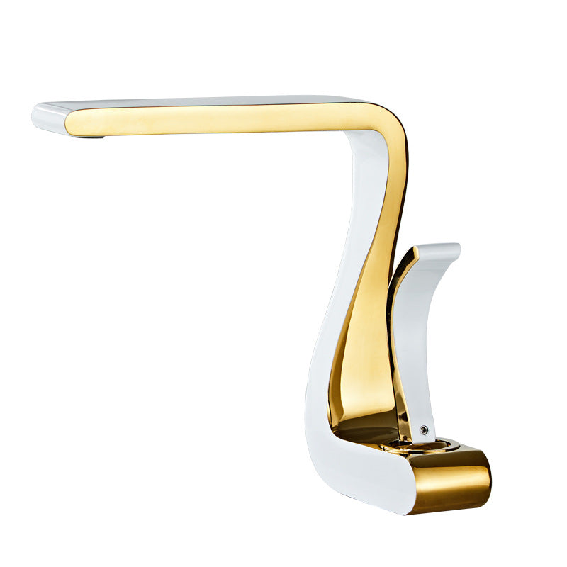 White Gold Copper Faucet