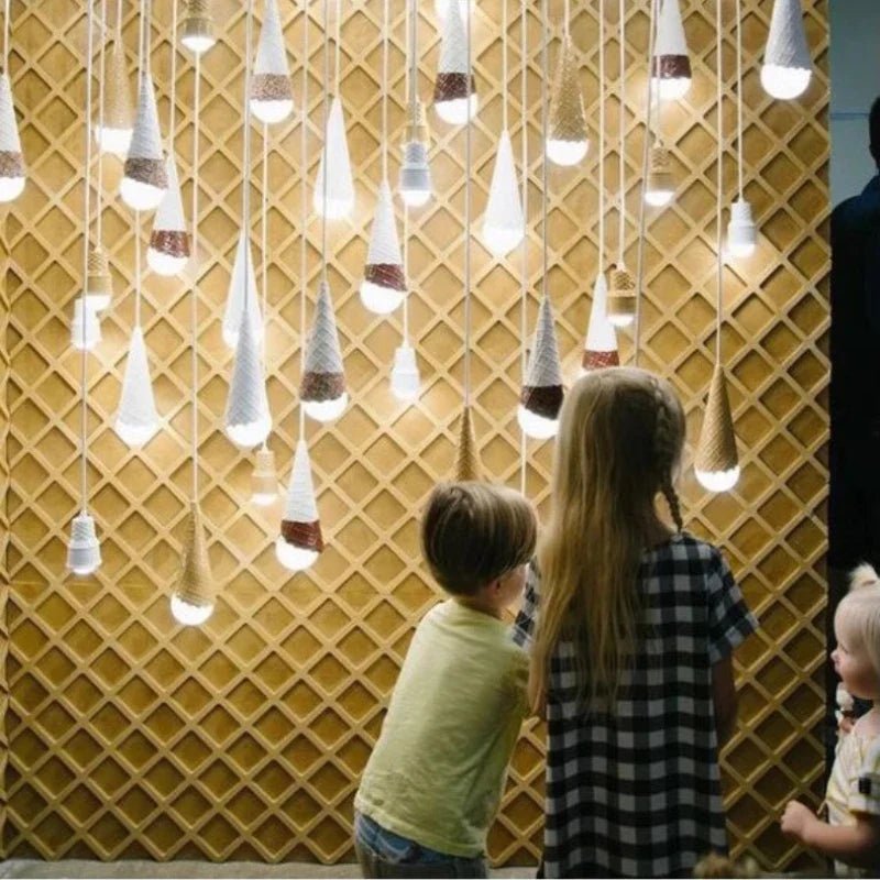 Ceramic Ice Cream Pendant Light for Nursery & Kids Room - Decorbites