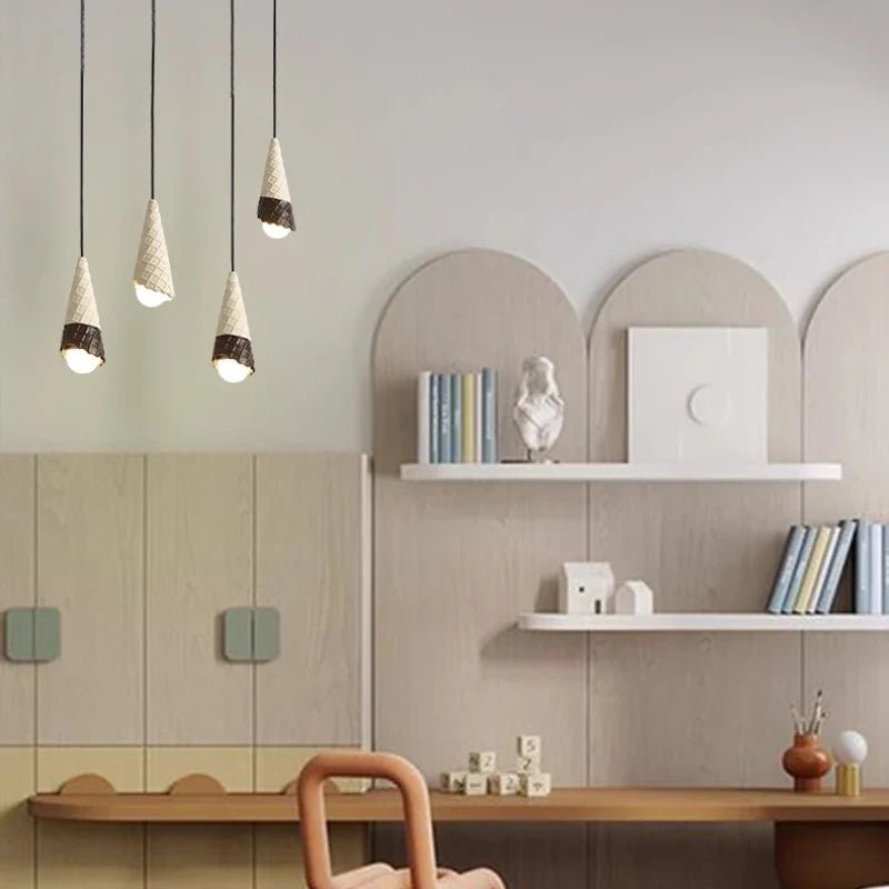 Ceramic Ice Cream Pendant Light for Nursery & Kids Room - Decorbites