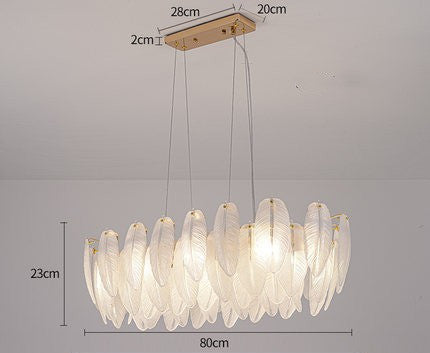 Glass Oval Chandelier
