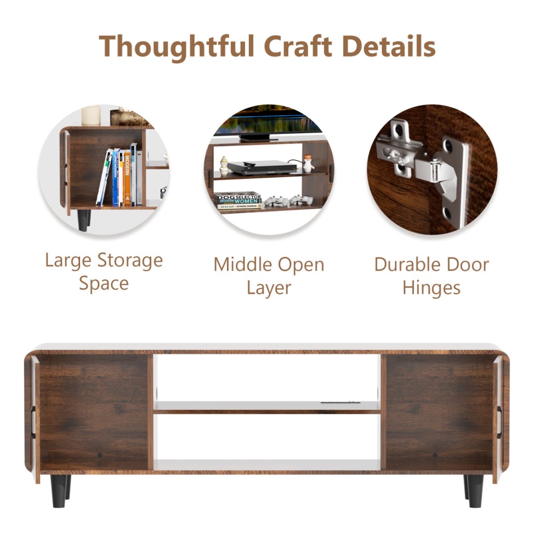 Rustic Brown TV Console