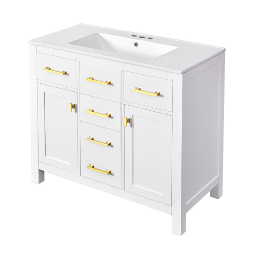 White Ceramic Vanity Sink