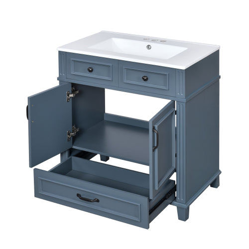 Blue Vanity Ceramic Sink