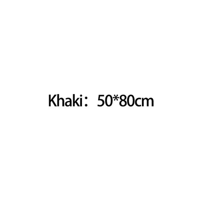 Khaki fabric measuring 50 by 80 centimeters used in a chrome high pressure water saving shower head with filter