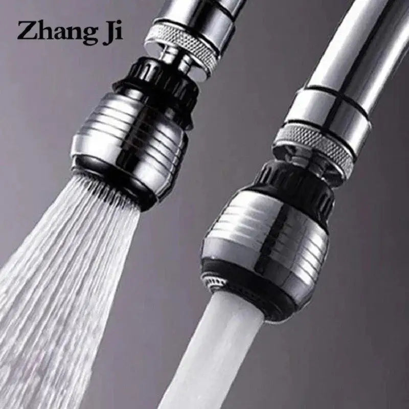 Chrome and white kitchen faucet aerator with silver and black adjustable spray heads and textured grip rings by decorbites kitchen faucet