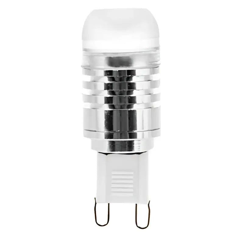 Clear cylindrical led 3w cob bulb with metallic base and two prongs for living room lighting decorbites g9 led